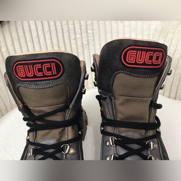 Gucci Men\'s Boots in Gray and Tan main image 4